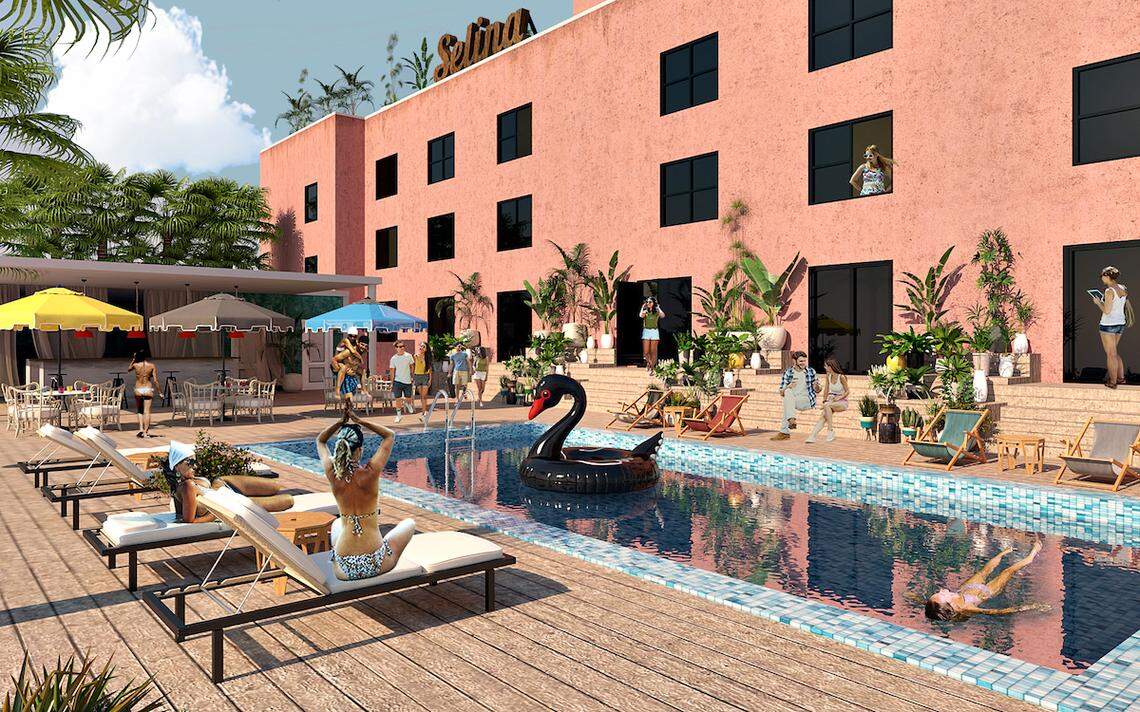 A rooftop pool is one of the draws to Selina Little Havana.