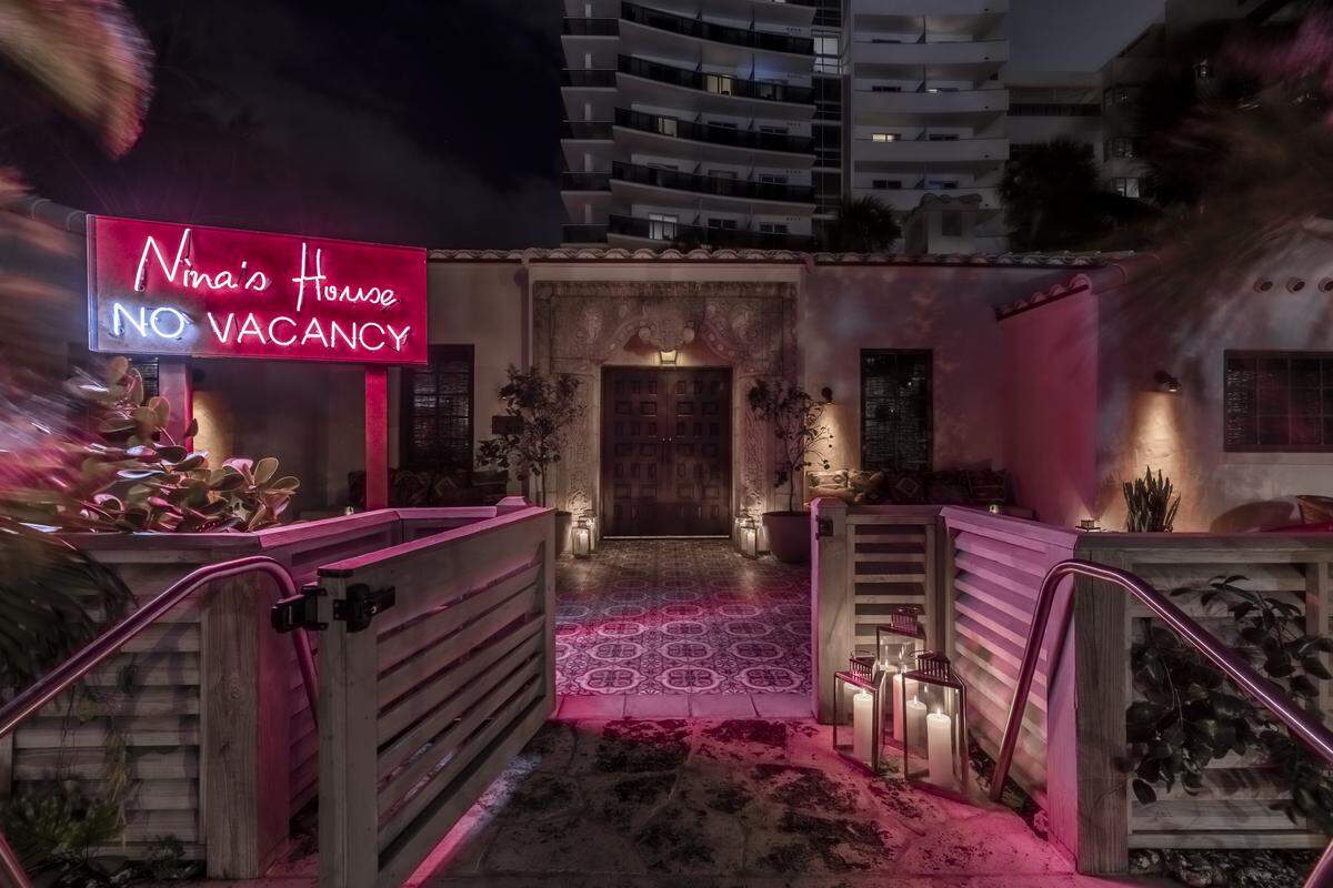 The entrance to Nina's House, opening Thursday through Saturday evenings.
