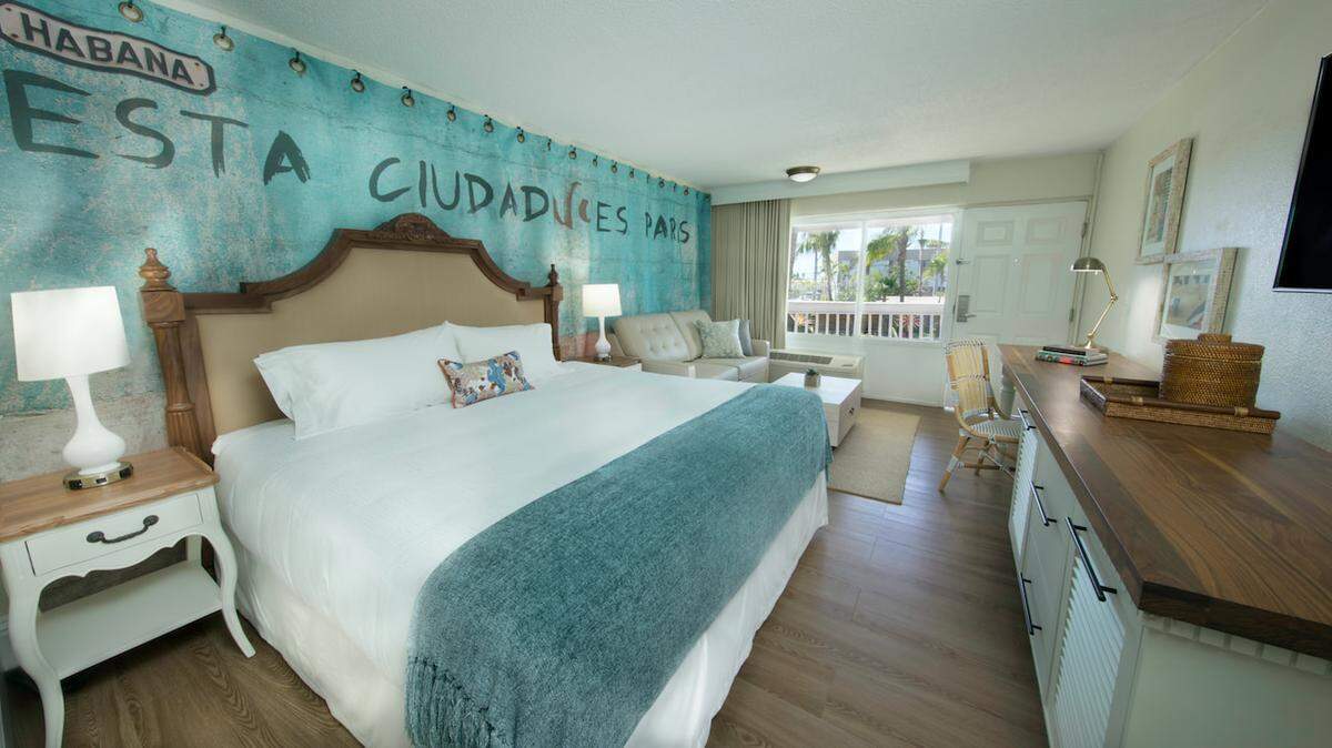 A room inside the new Havana Cabana Key West hotel.