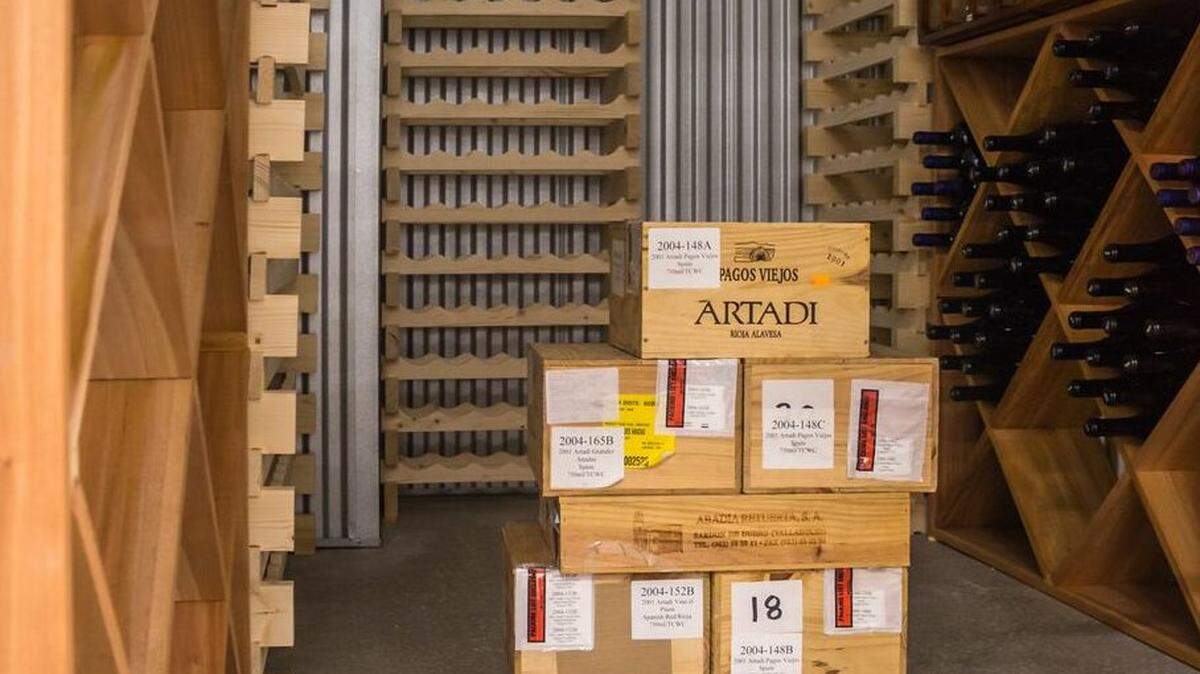 This is my wine storage locker. HA HA. I wish.