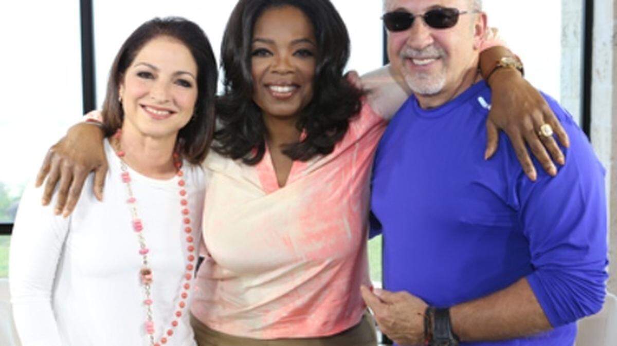 Gloria Estefan, Oprah Winfrey and Emilio Estefan