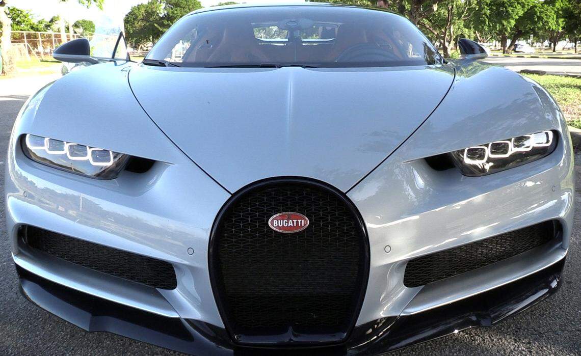 Front view of the Bugatti Chiron.