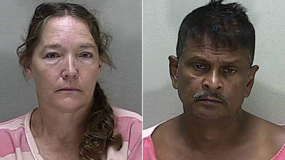 Ocala elementary school teacher Christine Egitto, left, and Himchan Bachan were charged with aggravated assault on Aug. 15, 2018, by Marion County Sheriff’s deputies in the knife and gun attack on a teen boy and girl. Marion County Jail