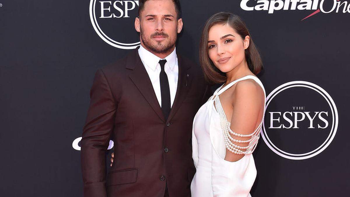 LOS ANGELES, CA - JULY 12: NFL player Danny Amendola and actress Olivia Culpo arrive at the 2017 ESPYS at Microsoft Theater on July 12, 2017 in Los Angeles, California. (Photo by Axelle/Bauer-Griffin/FilmMagic)