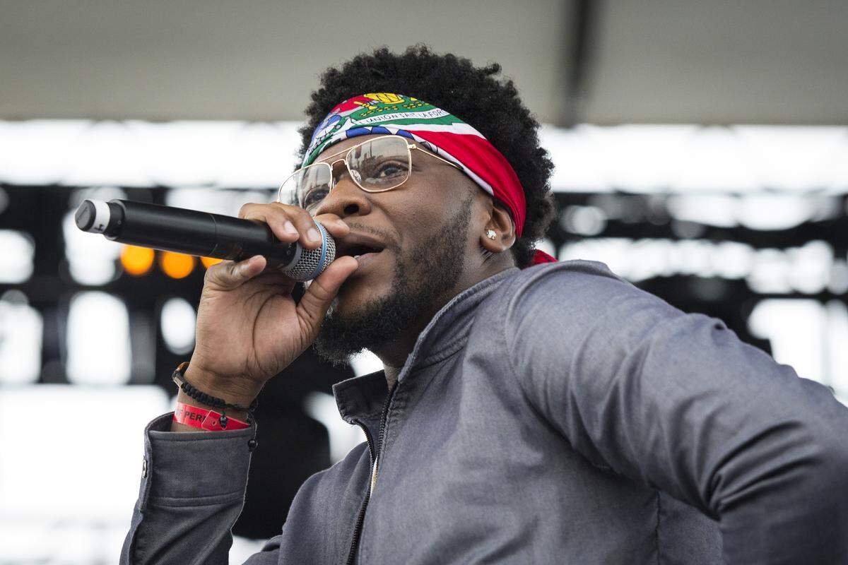 A group performs at the Haitian Compas Festival at Mana Wynwood on May 19, 2018. Fans of Haitian music refused to let South Florida's wet weather prevent them from attending the Haitian Compas Festival Saturday at Mana Wynwood in Miami. The premier showcase for Haitian music and culture in the United States, the festival is celebrating 20 years.