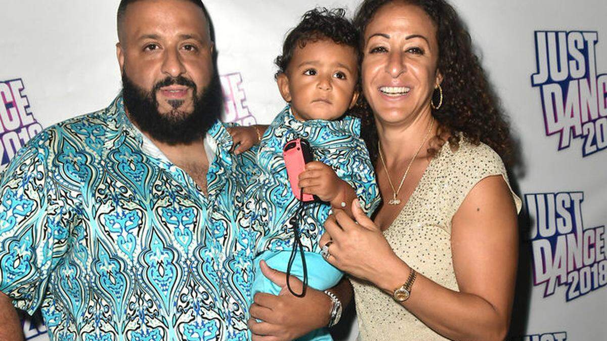 Dj Khaled, Asahd Khaled and Nicole Tuck Arrive at Asahd Khaled's 1st Birthday With Just Dance 2018