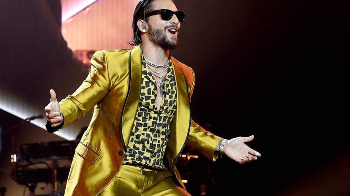 Maluma performing during his F.A.M.E. tour.