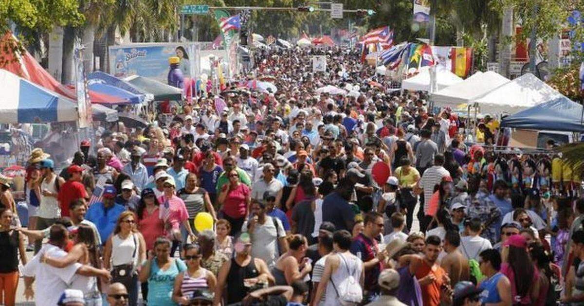 The Calle Ocho festival means food, music, dancing - and crowds.