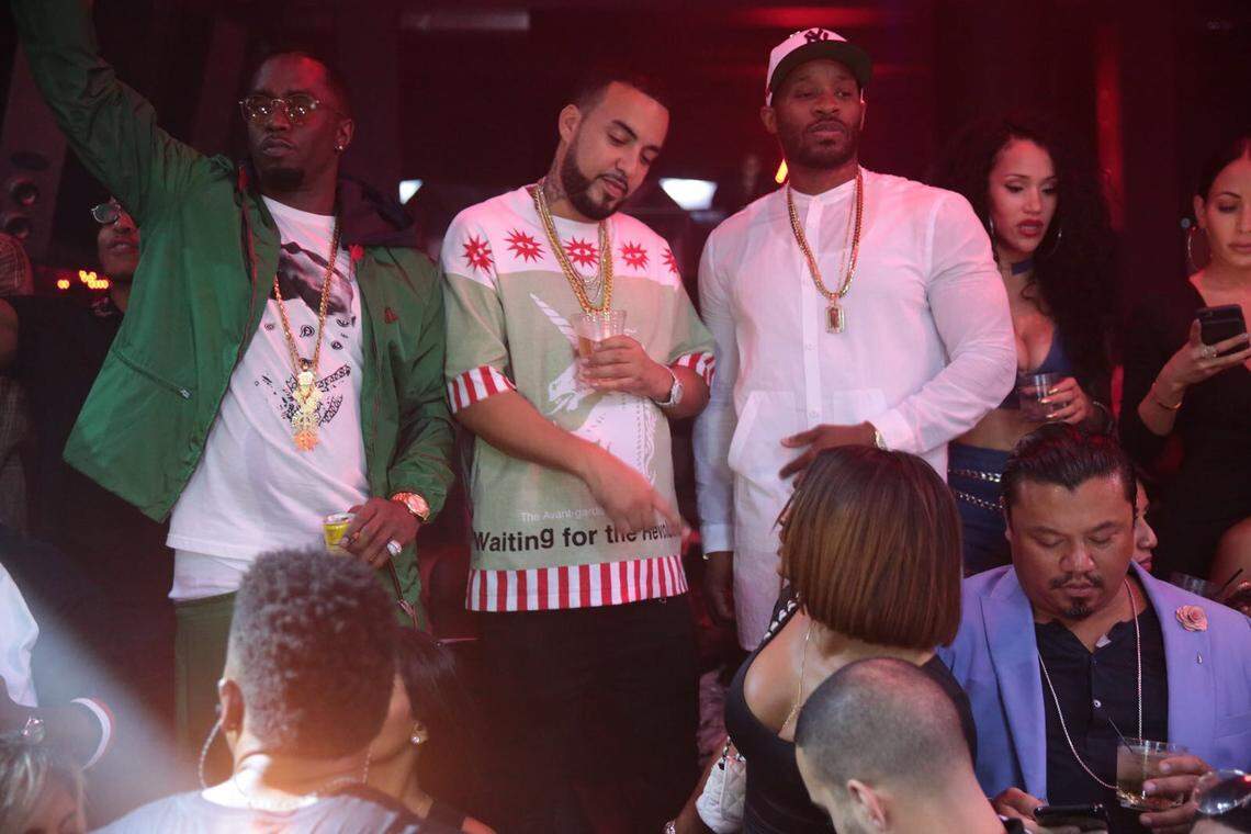 Combs, French Montana and friend