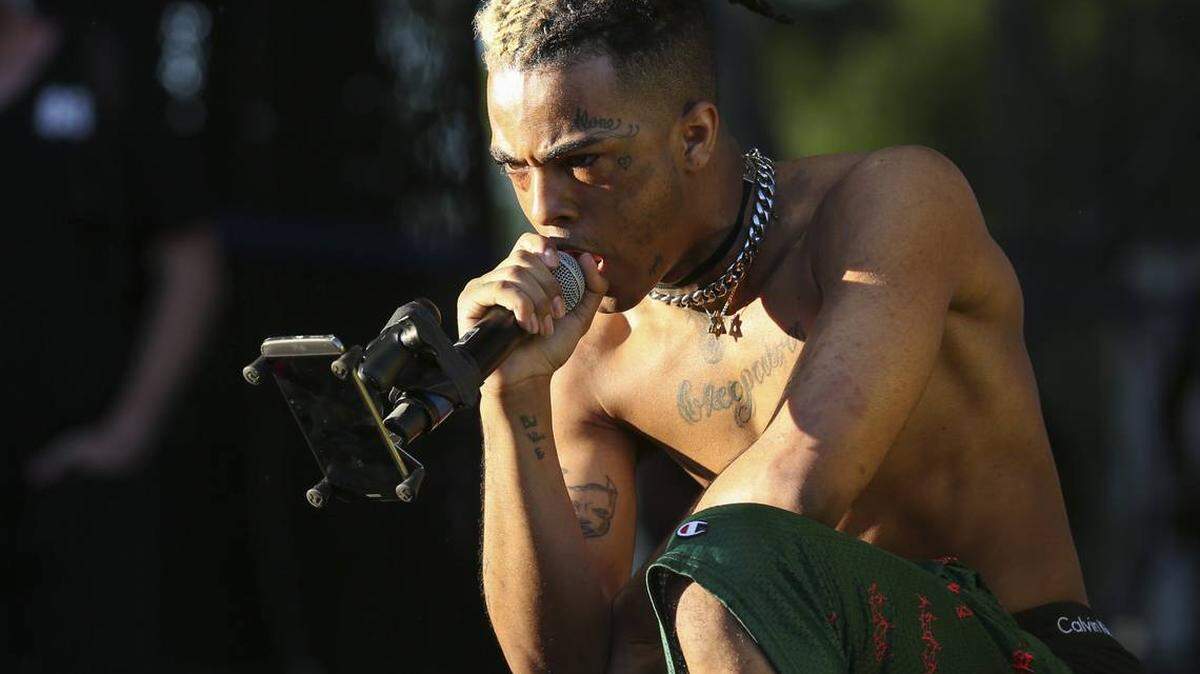 XXXTentacion performs during the second day of the Rolling Loud Festival in downtown Miami on May 6, 2017.