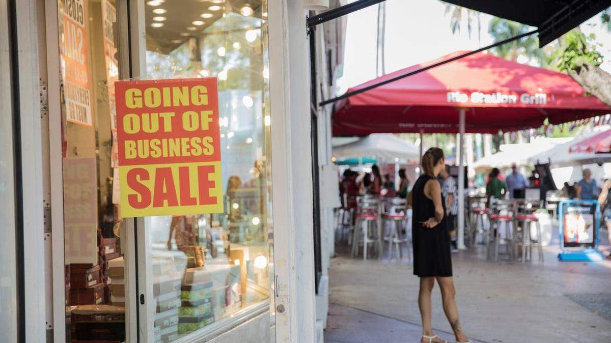 The Shoe Shop, a small business at 635 Lincoln Road on South Beach. The store will close its doors permanently by August.