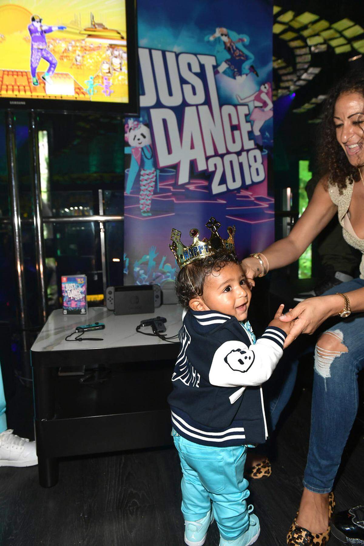 Asahd Khaled celebrates his first birthday by playing Just Dance 2018