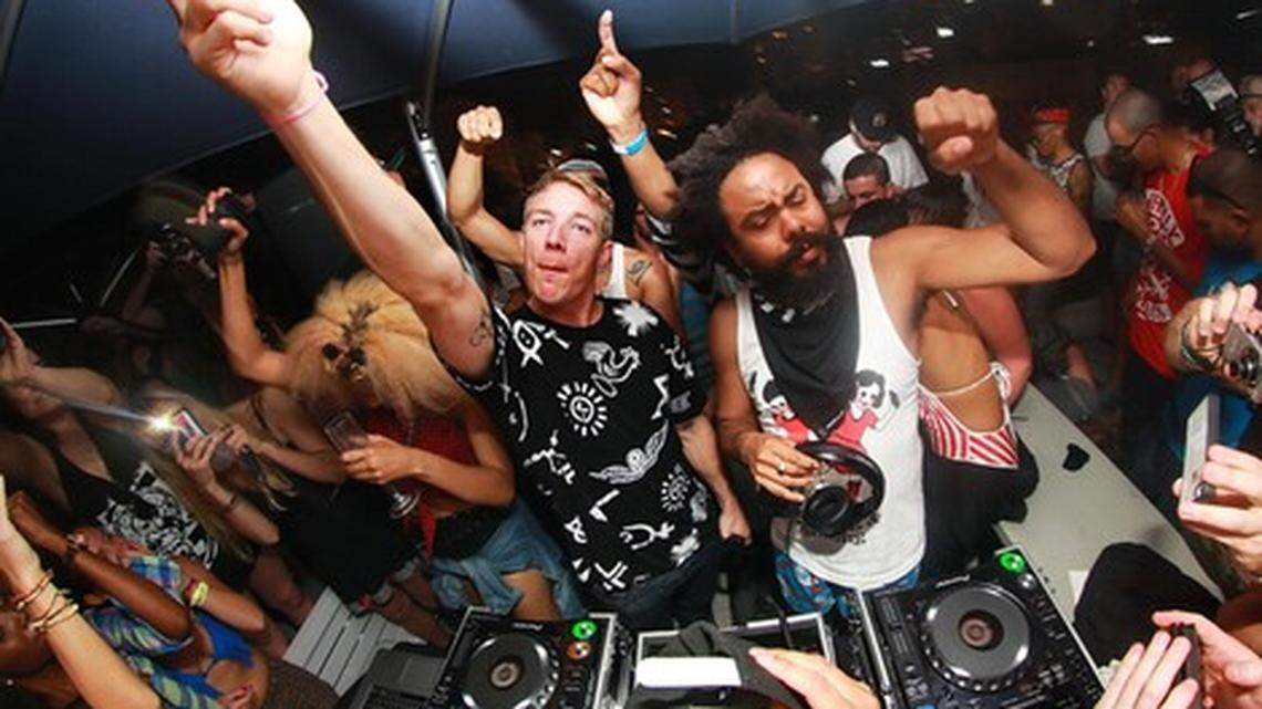 Diplo at the Bed Head event at the Gale Hotel rooftop during Winter Music Conference 2013. Photo: Tomas Loewy