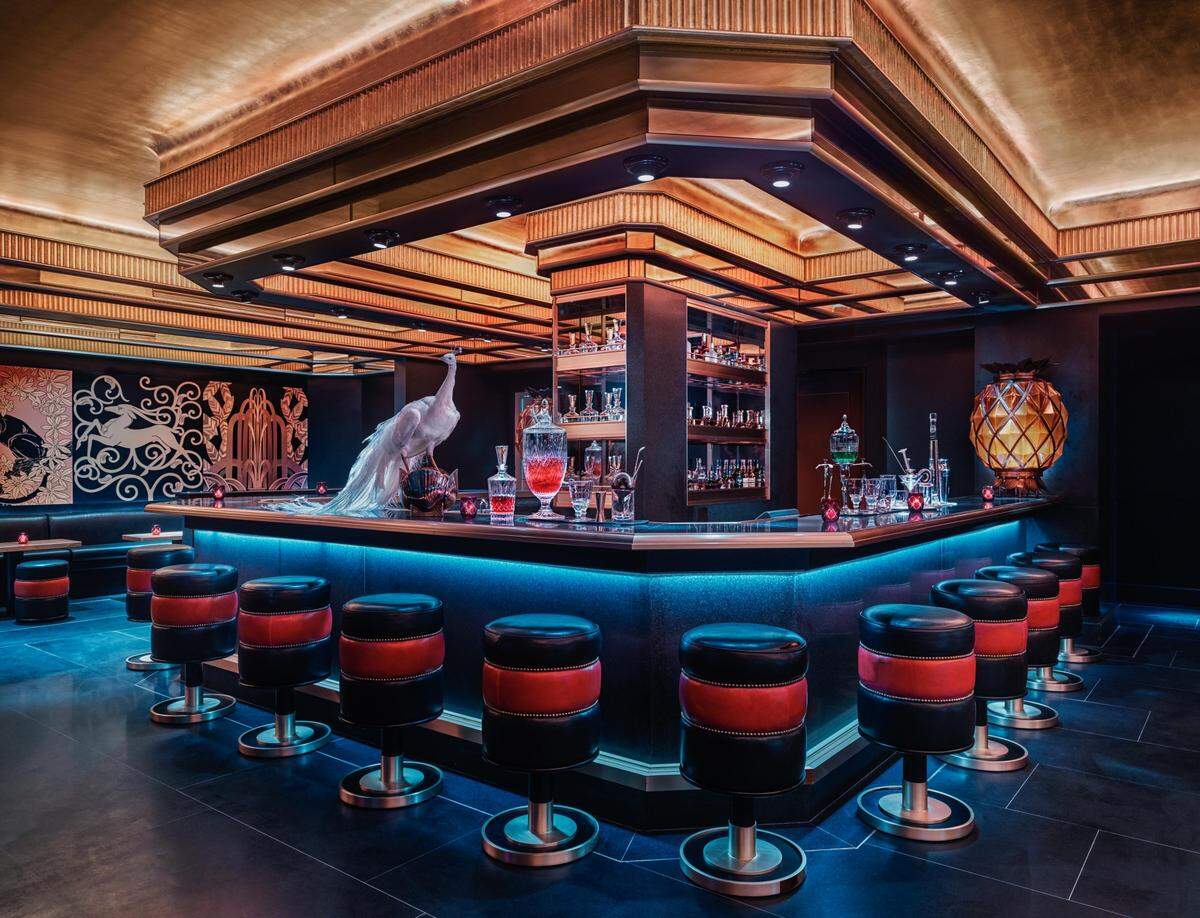 Faena’s sexy speakeasy Saxony Bar.