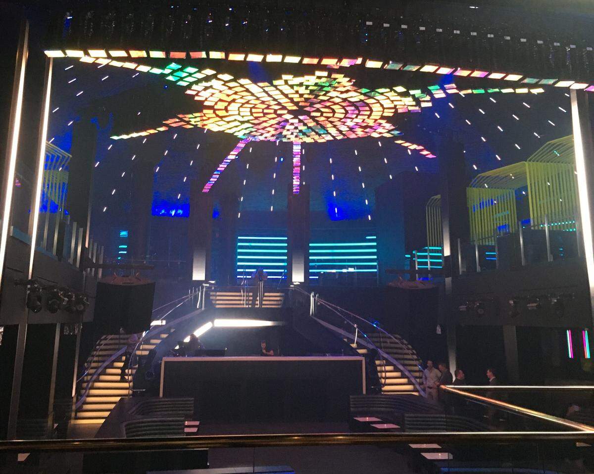 You still get to make your big entrance. But don't be surprised if everyone is looking at the ceiling.