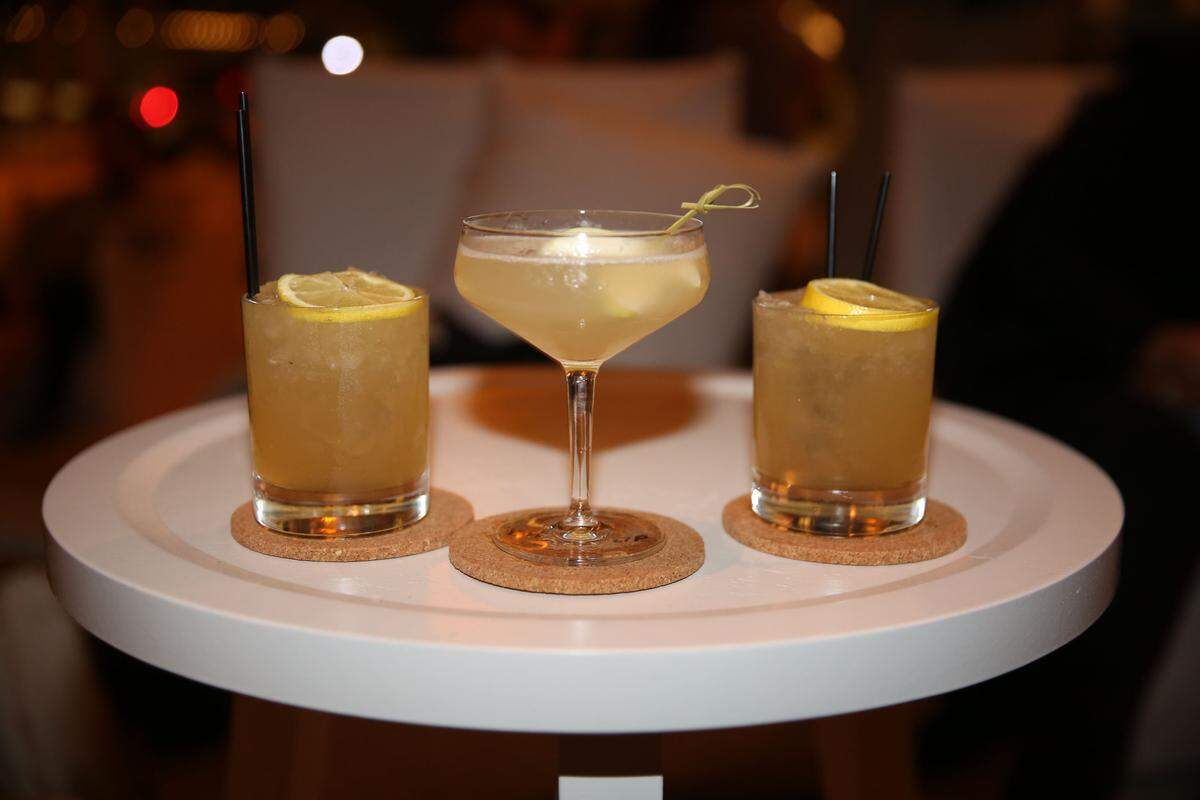 Mum's the Word and Irish With A Cause (center) cocktails at Drift