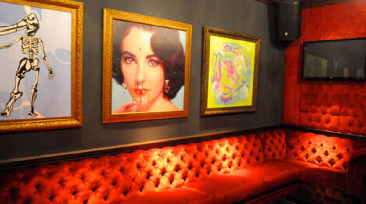 The Michael Jackson Room at Jelsomino karaoke lounge. Photo: Manny Hernandez