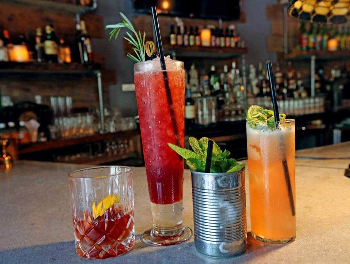 Cold Brew Sazerac, Truth Serum, Mule for the Elit and Eye of the Beholder. Fancy dranks at The Bitter Truth.