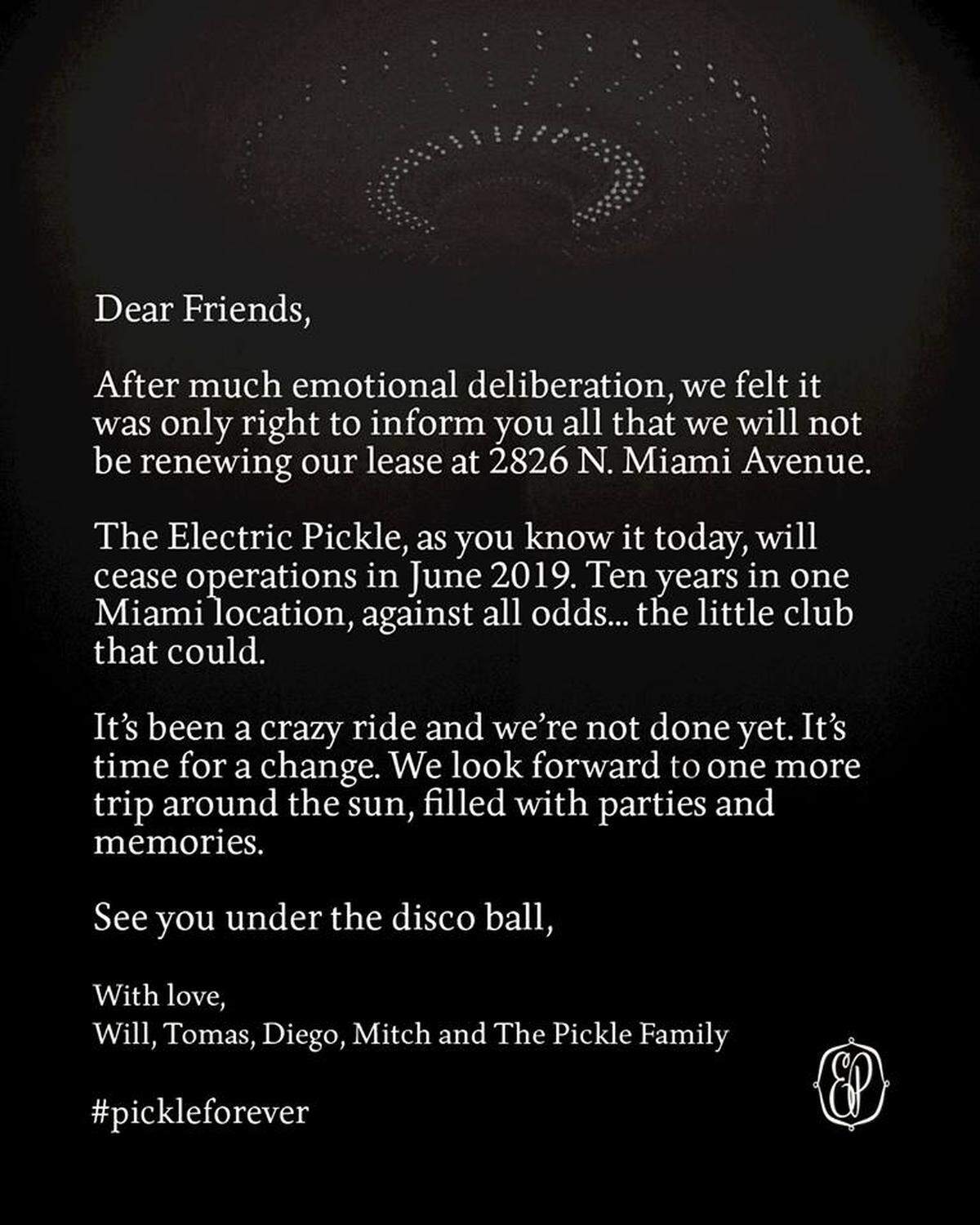Farewell, Pickle