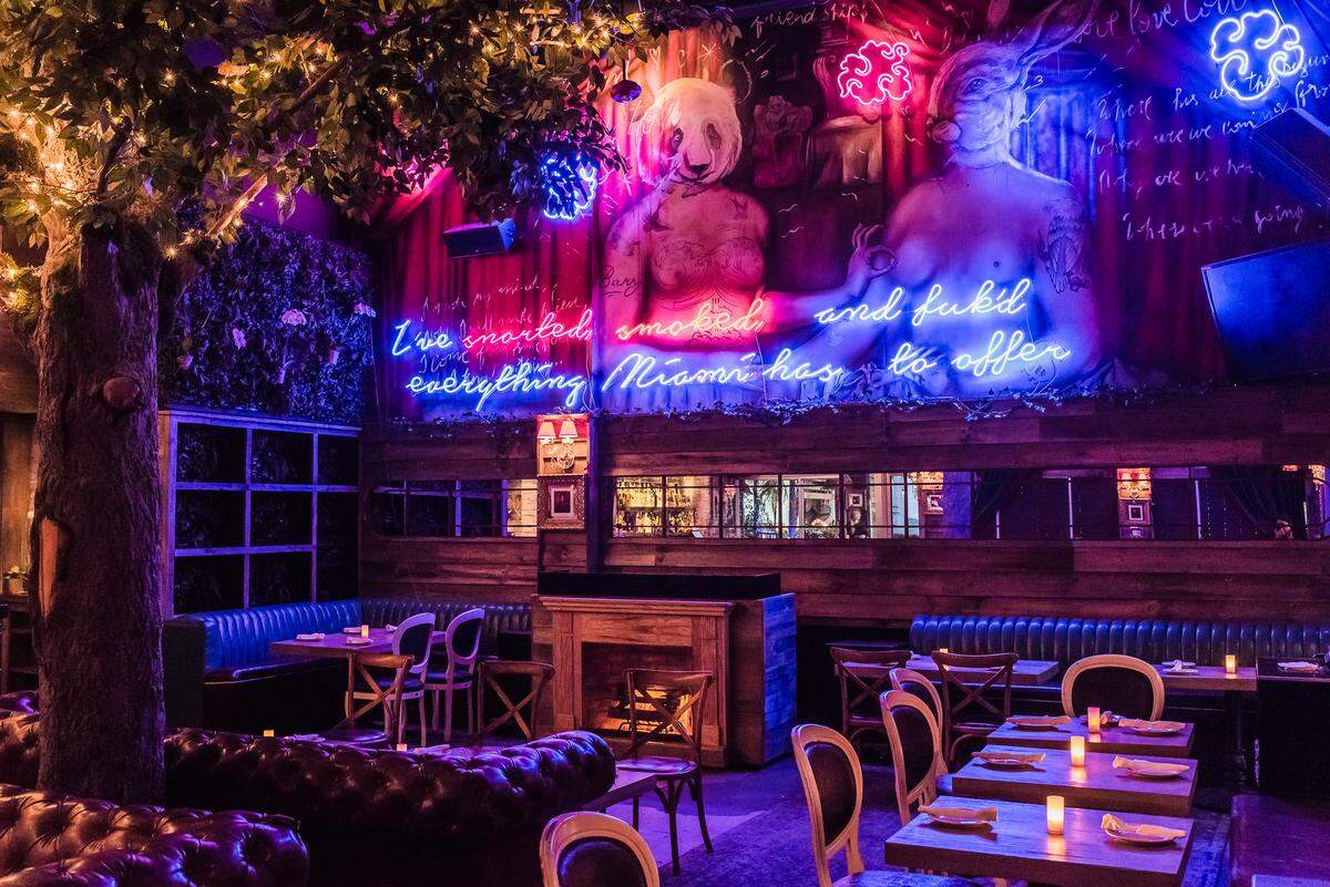 Interiors of Barsecco, located in Brickell
