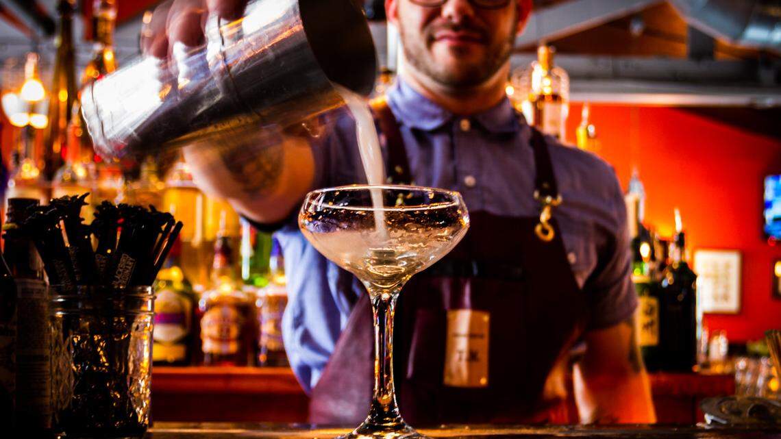 Thomas Merolla, head bartender at Purdy Lounge, has created a couple of specialty drinks in honor of "Star Wars: The Last Jedi."