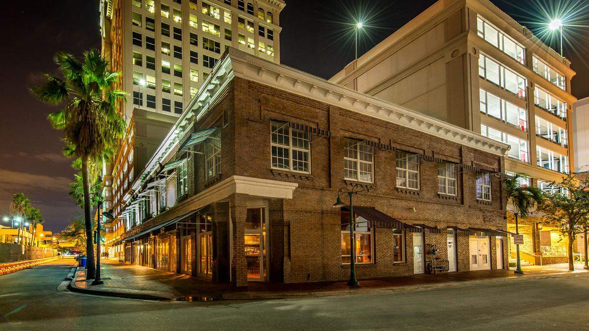 The Hideaway is located inside the historic xyz building.