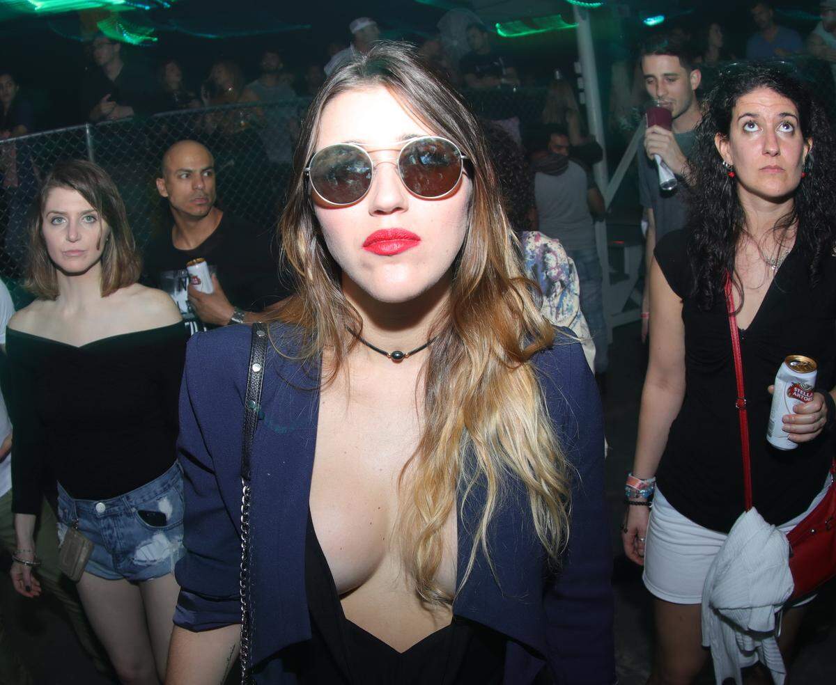 Partying at Get Lost, a 24-hour bacchanal that took place in Miami's Little River Studios during Miami Music Week 2017.