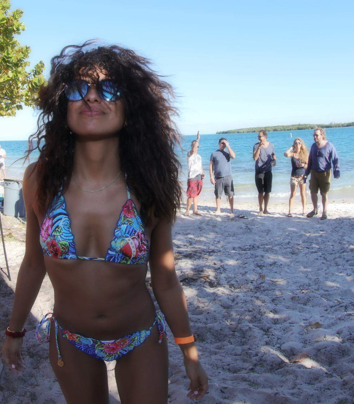 Bikini time at Sacrifice of the Virgins, a Miami Music Week event presented by Denial Events at Virginia Key Beach.