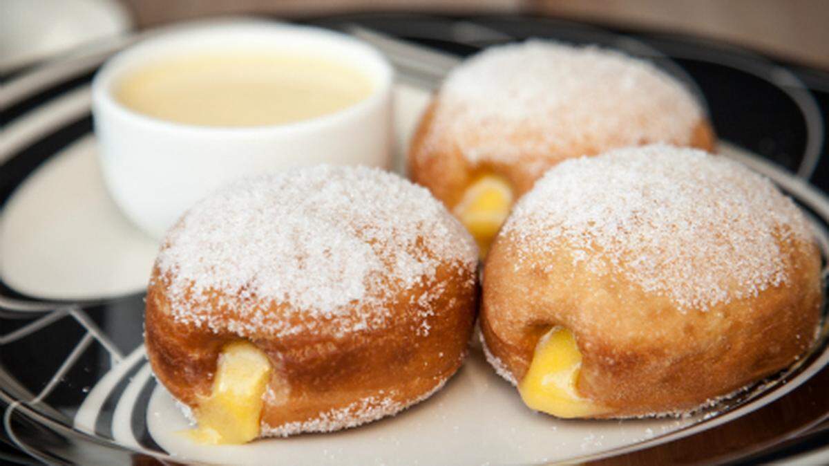Passionfruit doughnuts at Driftwood Room in South Beach.