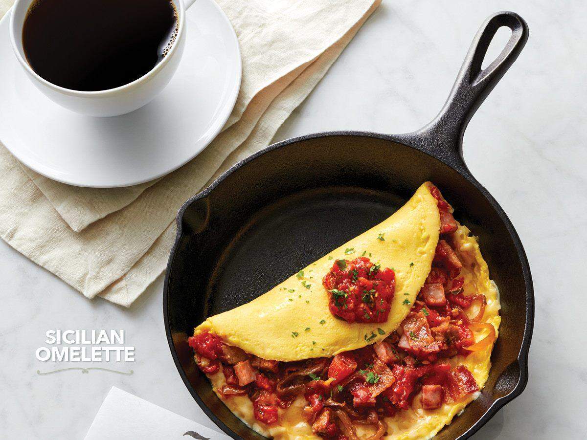 Sicilian omelette at BRIO Tuscan Grille. (Handout)
