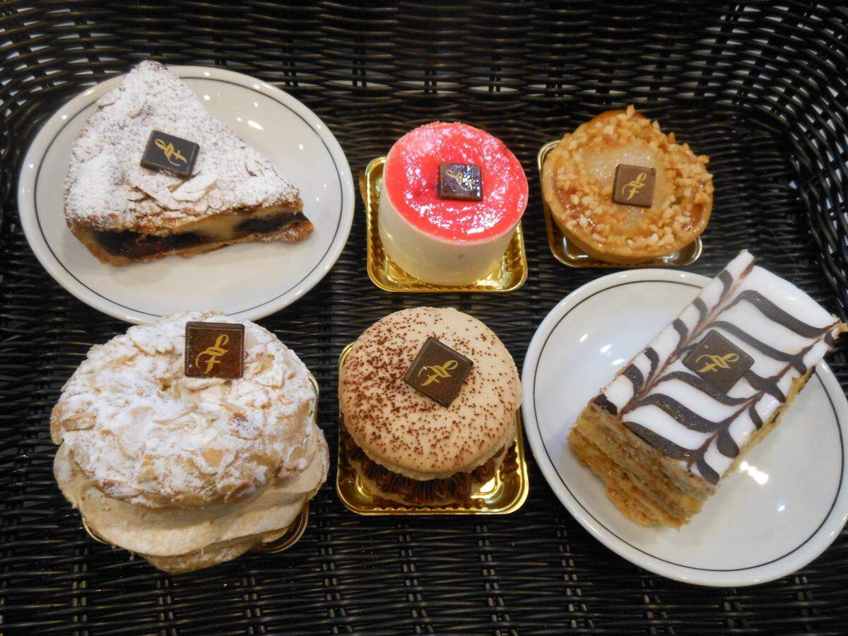 An assortment of pastries from Les Moulins La Fayette French bakery in Miami Beach