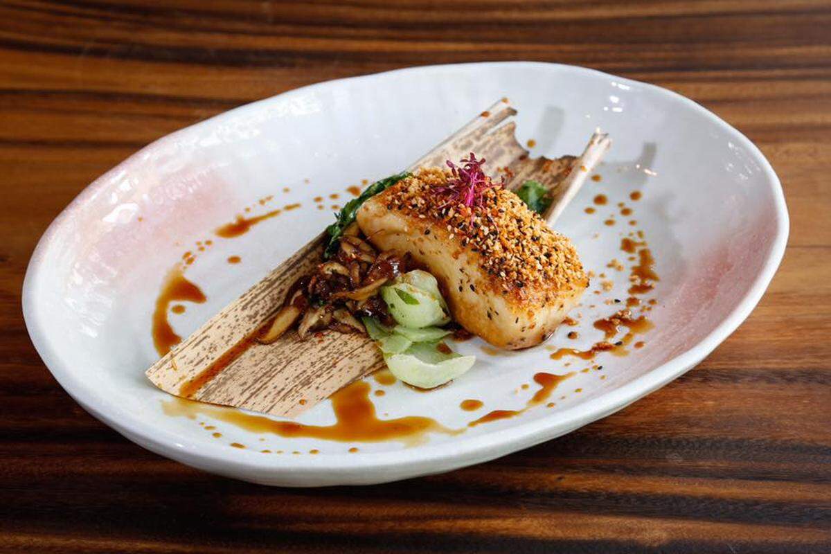 The paiche is an Amazonian river fish that Sakura uses in its Nikkei cuisine.