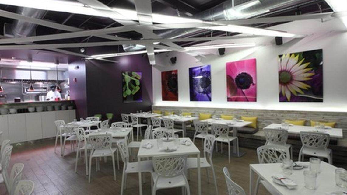 The inside dinning area at Bloom restaurant, 2751 N. Miami Ave., Miami