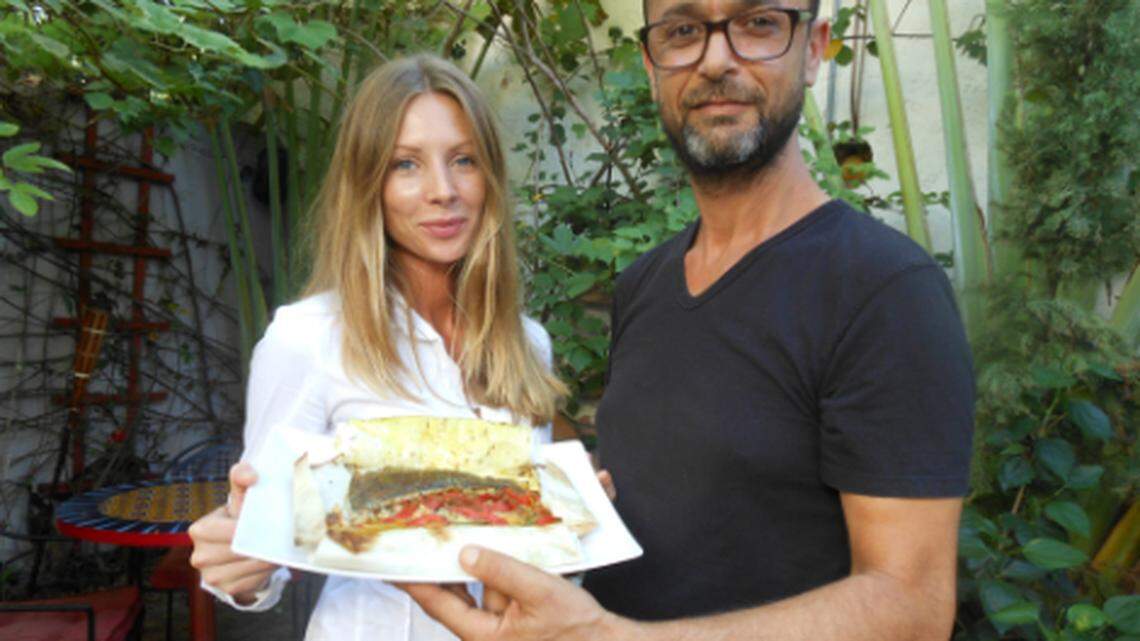 The owners of Rouge Cafe in Miami Beach. Photo by Linda Bladholm for the Miami Herald.