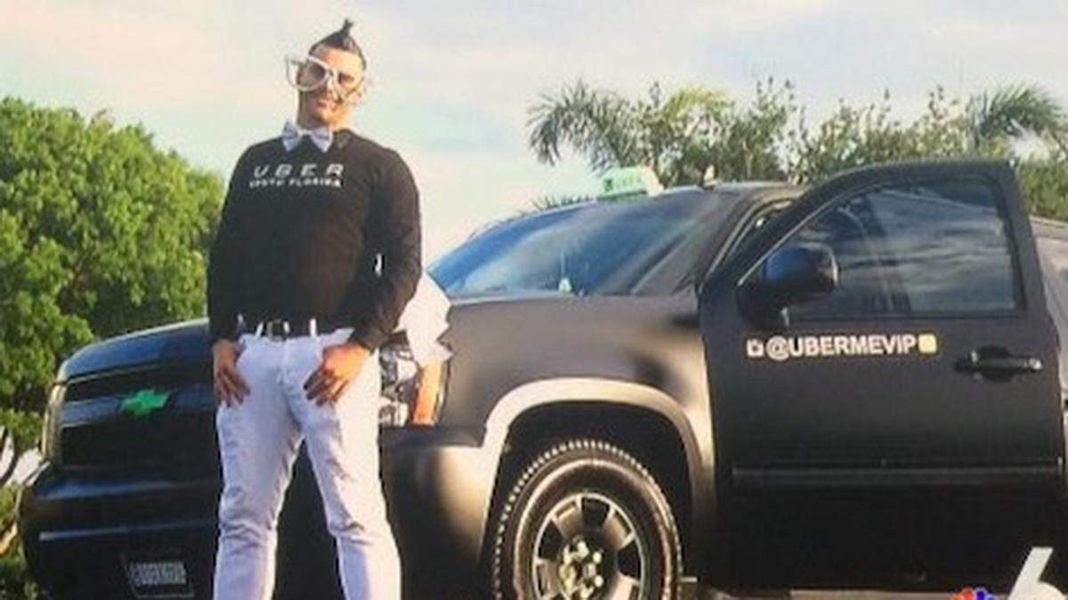Uber driver Markley Medina helped deliver ice cream