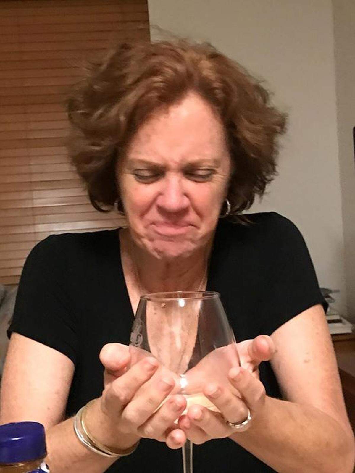 Yes. This my actual face tasting a Sauvignon Blanc.