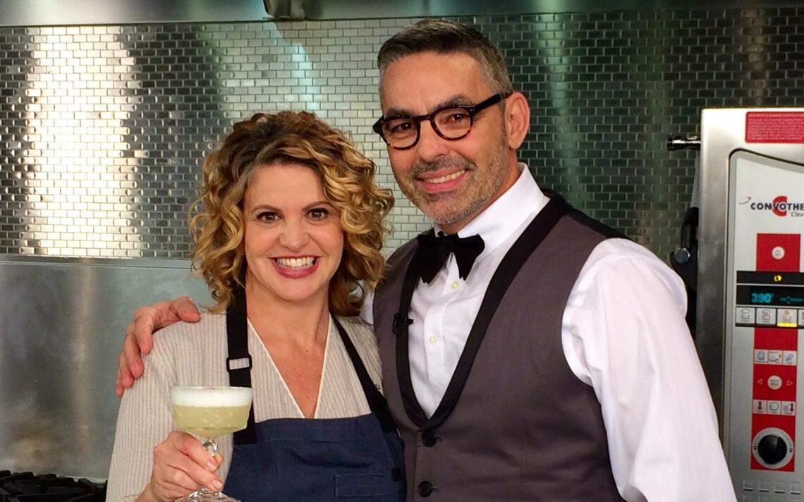 Chef Michelle Bernstein and bartender Julio Cabrera partnered on Café La Trova