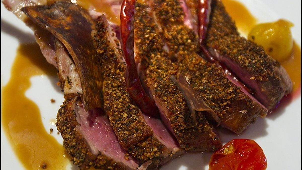 The Rack of Lamb at Villa Mayfair restaurant in Coconut Grove on Thursday May 24, 2012.