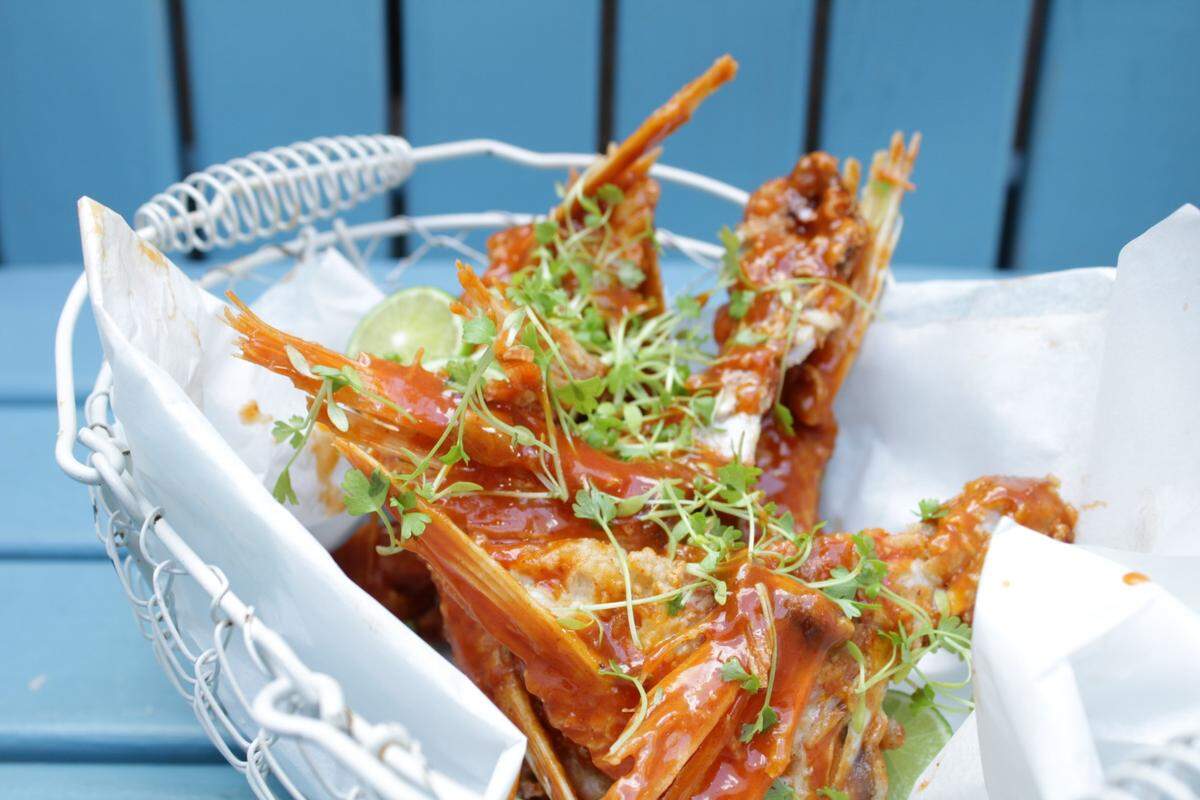 “Fish wings” at Stiltsville Fish Bar.