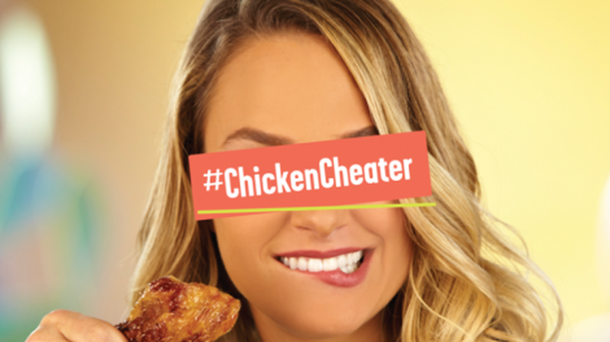 Well, this is uncomfortable. Pollo Tropical wants you to cheat on your chicken.
