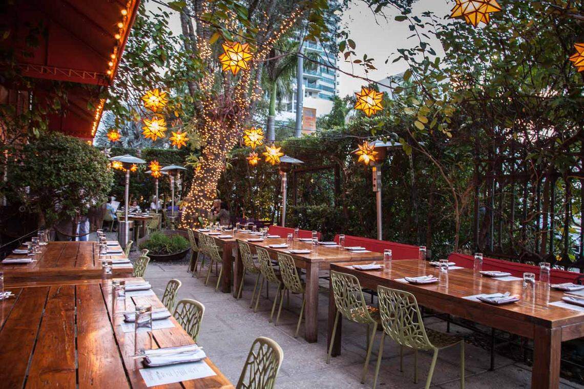 The patio at Sugarcane