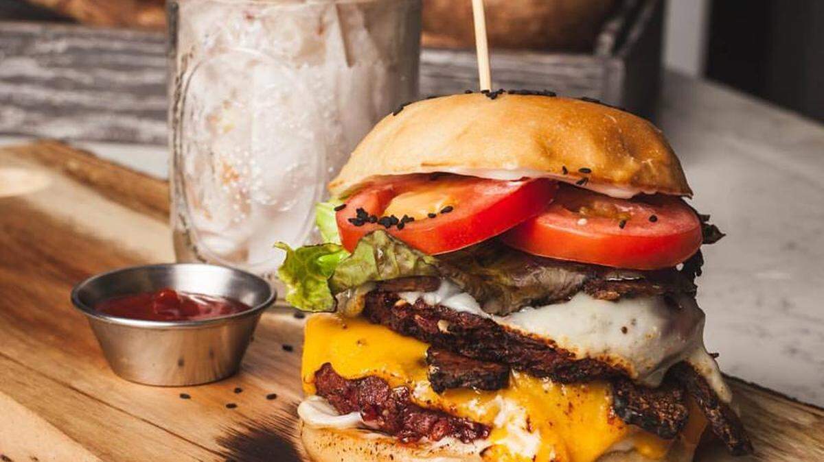 Yes, that's a vegetarian burger. Crate hopes to combine a vegan/vegetarian lifestyle with nightlife.