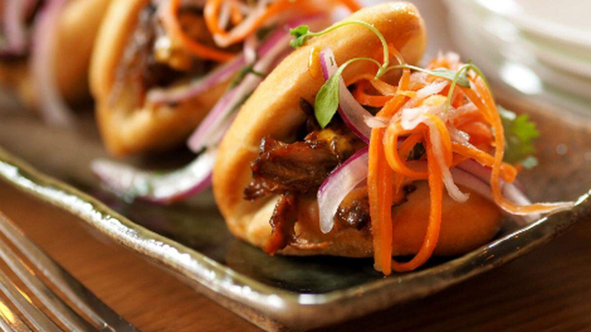 Fried pork buns at Pisco y Nazca in Kendall