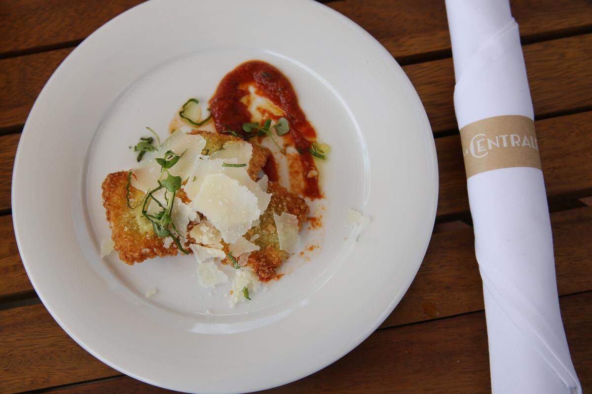 Fried ravioli stuffed with spinach and ricotta was one of the items served by Pizza E Pasta during a special preview event at Brickell City Centre for a first look (and taste) of La Centrale’s 40,000 square-foot venue. La Centrale has 14 different Italian eateries and five bars and over 1,000 specialty retail products, spanning three levels. The grand opening for the public will be on Feb. 16.