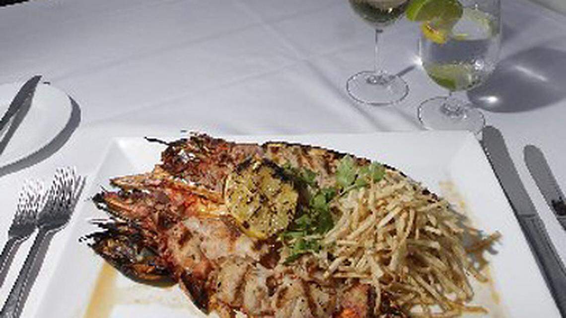 Marinheiro's colossal shrimp. Photo: Nuri Villbona/miami.com staff