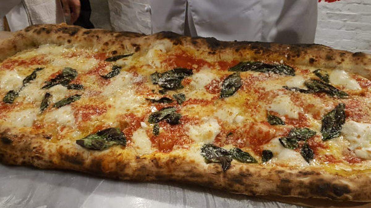Giant pizza, that is how they roll at Antico.