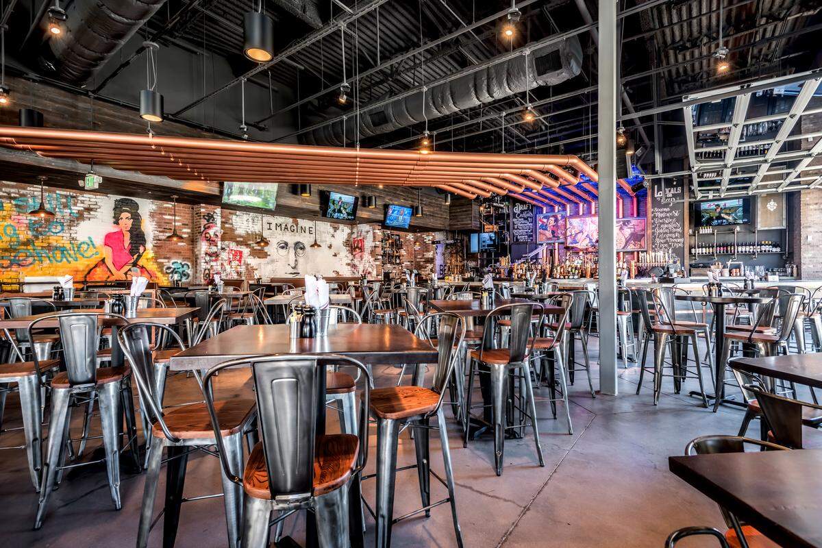 Inside Copper Blues Rock Pub &amp; Kitchen.