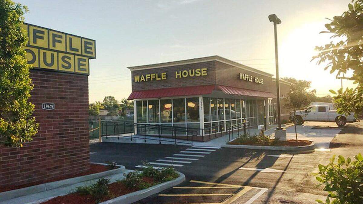 Waffle House tweeted this photo of its new Miami Gardens location with a caption that said, in part, "Are you ready Miami Gardens?!" (@Waffle House/Twitter)