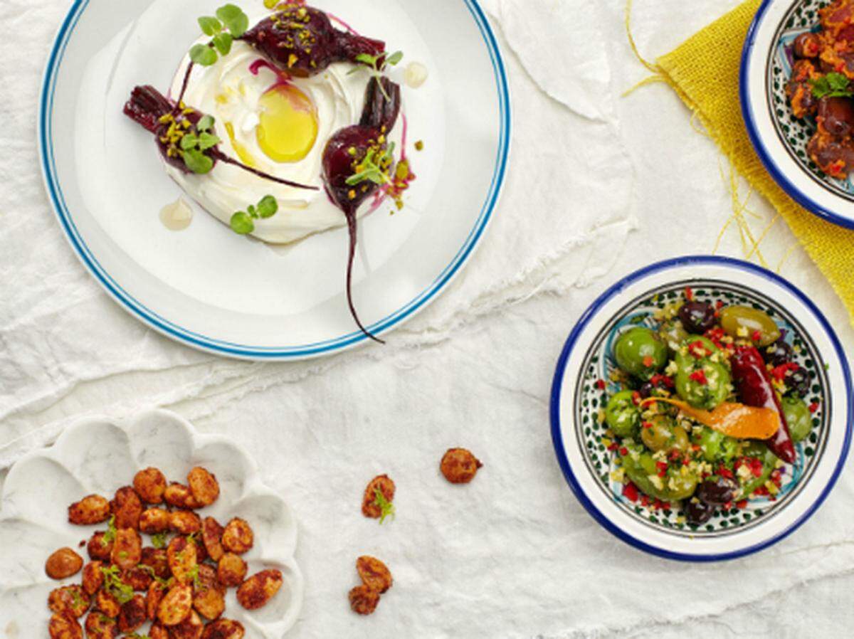 Assorted dishes from Byblos Miami.