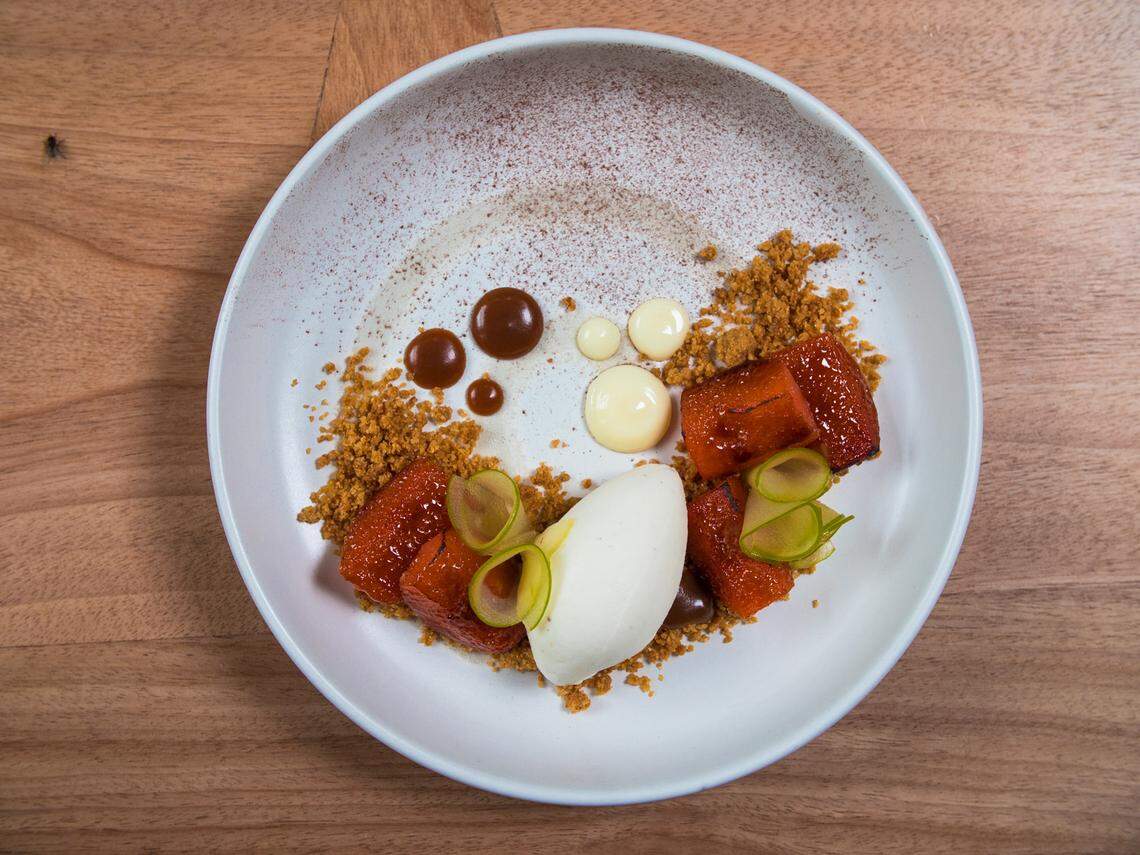 Miso Toffee Crumble.